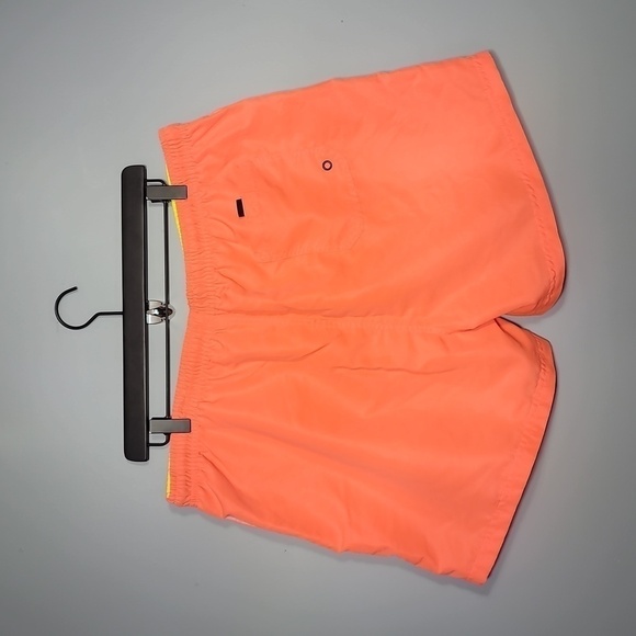 PRIMARK Neon Orange Sherbet Swim Trunks - Picture 7 of 9